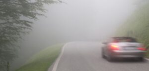 test carnet de conducir - luz antiniebla