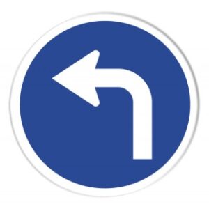 test carnet de conducir - girar a la izquierda