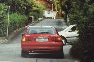 test carnet de conducir - interseccion sin señales