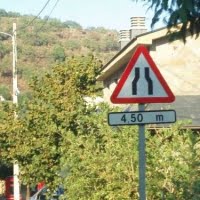 test carnet de conducir - paso estrecho