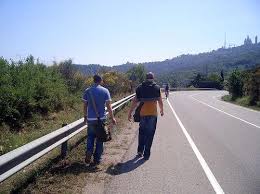 test carnet de conducir - peatones arcen