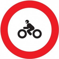 test carnet de conducir - señal r 104