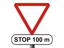 test carnet de conducir - señal strop