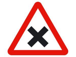 test carnet de conducir - señal x