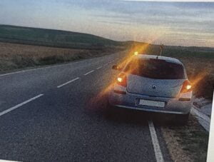 test carnet de conducir - señalizacion inmovilizado